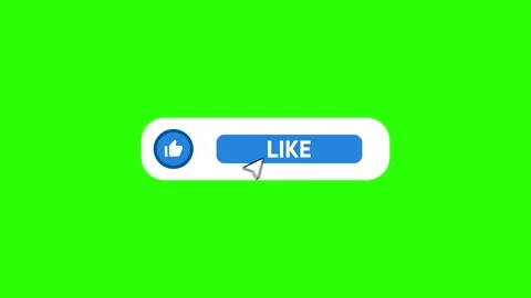 Elegant YouTube Like Button Stock Footage 197684180