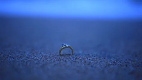 Elegramce pan shot of wedding ring Stock Footage 92862342