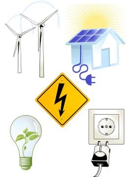 Elektric Sign Stock Illustration