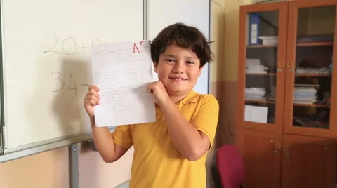 Elemantary student in the classroom 6 Stock Footage 56332169