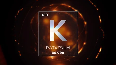 Element 019 Potassium LOOP UHDTV 8K 50FPS 스톡 동영상 105411009