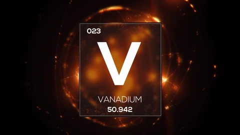Element 023 Vanadium LOOP UHDTV 8K 50FPS Video stock 105388568