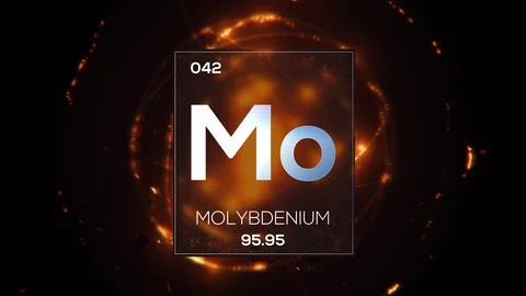 Element 042 Molybdenium LOOP UHDTV 8K 60FPS Video stock 105386086