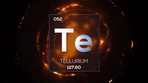 Element 052 Tellurium LOOP UHDTV 8K 60FPS 库存影片 105445739