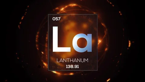 Element 057 Lanthanum LOOP UHDTV 8K 60FPS Video stock 105431009