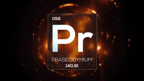 Element 059 Praseodymium LOOP UHDTV 8K 50FPS Stock-Footage 105431668