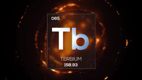 Element 065 Terbium LOOP UHDTV 8K 60FPS 스톡 동영상 105436166