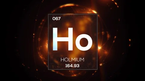 Element 067 Holmium LOOP UHDTV 8K 50FPS Video stock 105439153