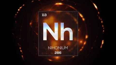 Element 113 Nihonium UHDTV 8K 60FPS Stock-Footage 105541448