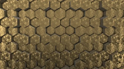 Element 3d motion background. Dirty gold style Video stock 104821294