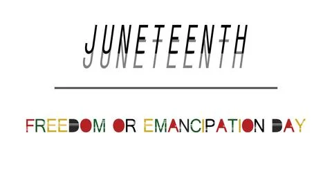 Element and banner for juneteenth Stock Illustration