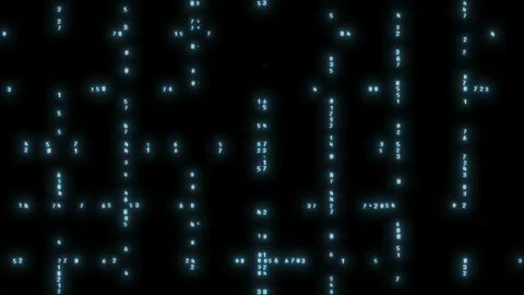 An element of artificial intelligence, matrix background with digits. Futuristic Video stock 113670755