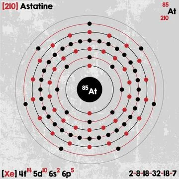 Element of Astatine Stock Illustration