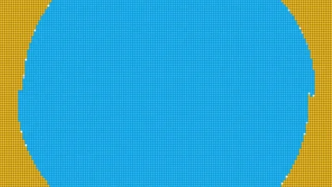 Element balls blue twist and reverse twist on orange background Stock Footage 275178437