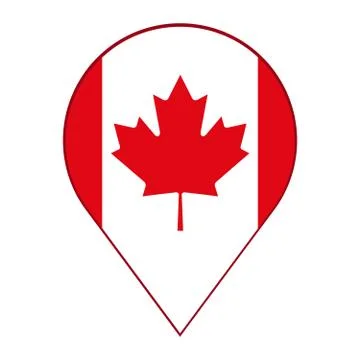 Element canada flag sign vector Stock Illustration