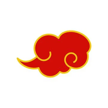Element chinese cloud cartoon vector illustration Stock Illustration
