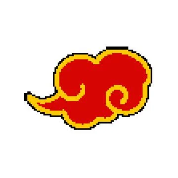 Element chinese cloud pixel art vector illustration Stock Illustration