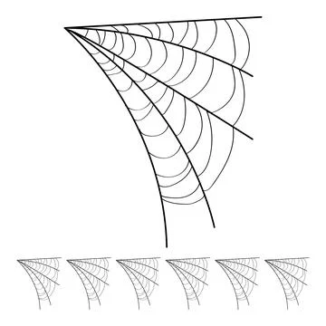 Element cobweb cartoon vector graphic イラスト素材