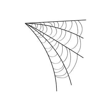 Element cobweb cartoon vector illustration Stock Illustration
