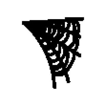 Element cobweb pixel art vector illustration イラスト素材