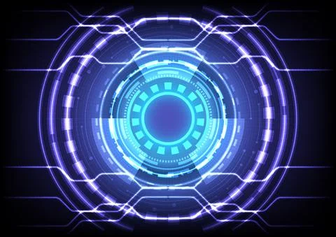 Element of computer data. Abstract hologram hi-tech background. Virtual reali イラスト素材