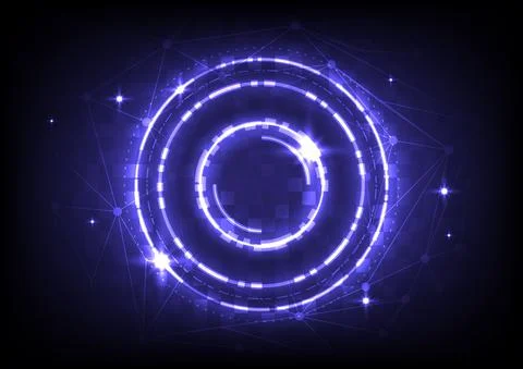 Element of computer data. Abstract hologram hi-tech background. Virtual reali Stock Illustration