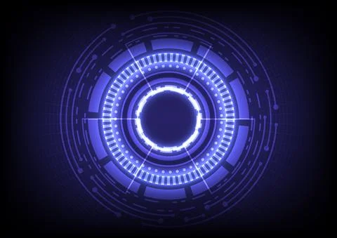 Element of computer data. Digital infographic. Abstract hologram hi-tech back 库存插图