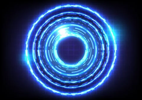 Element of data. Abstract hologram hi-tech background. Virtual reality techno Stock Illustration