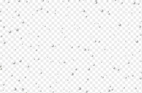 Element decoration white beads on transparent background Stock Illustration