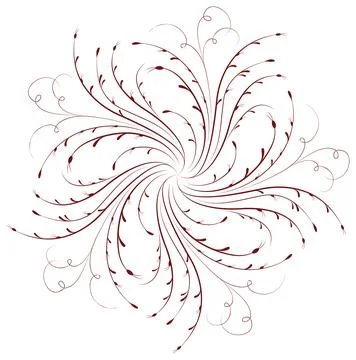 Element for design, corner flower, vector Stock Illustration