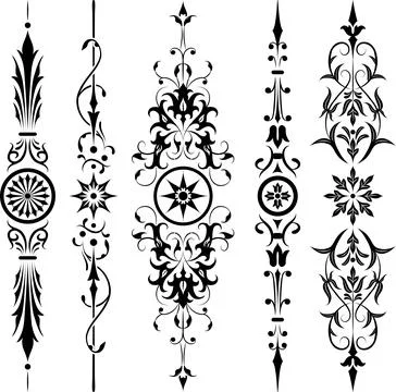 Element for design, corner flower, vector Stock Illustration