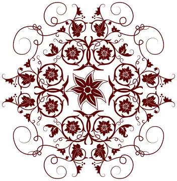Element for design, flower Illustrazione stock