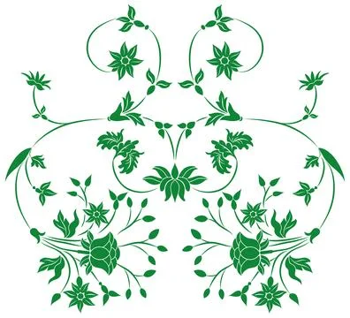 Element for design, flower illustration Stock Illustration