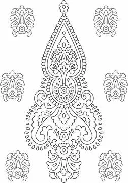 Element for design. It can be used for decorating of wedding invitations, gre Stock Illustration