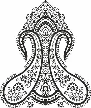 Element for design. It can be used for decorating of wedding invitations, gre Stock Illustration