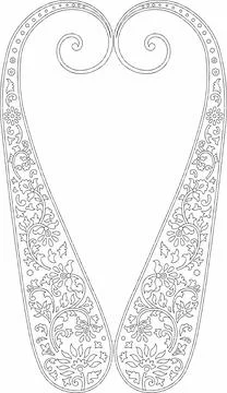 Element for design. It can be used for decorating of wedding invitations, gre Stock Illustration