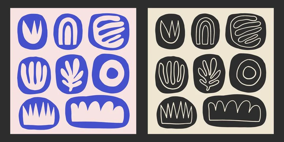 Element Design Set in Abstract Shape Stock Illustration