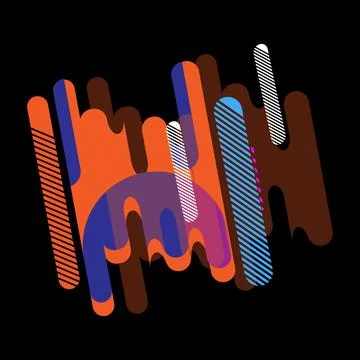 Element design. Shape graphic abstract, motion modern geometric elements . 스톡 일러스트