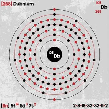 Element of Dubnium Stock Illustration