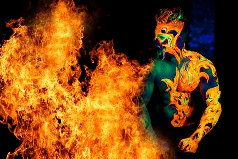 Element fire 库存插图