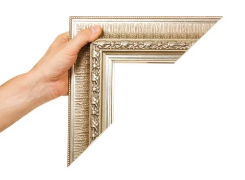 Element of the frame  in hand Stock Photos