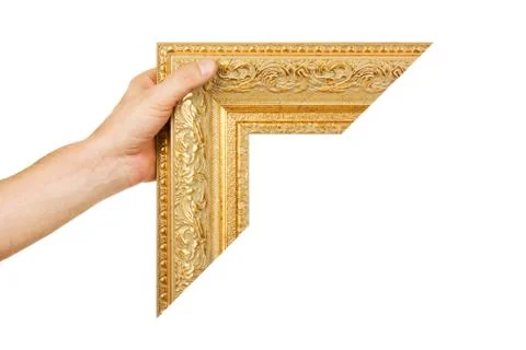 Element of the frame  in hand Stock Photos