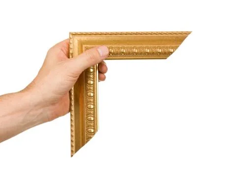 Element of the frame  in hand Stock Photos