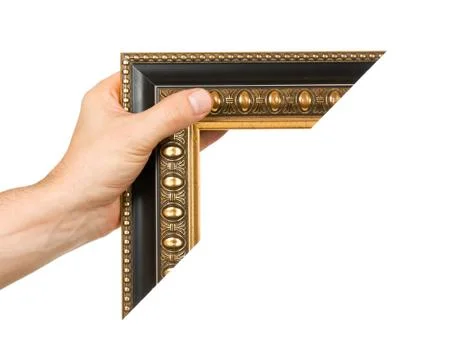 Element of the frame  in hand Stock Photos