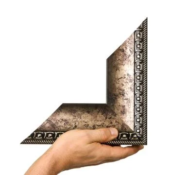 Element of the frame  in hand Stock Photos
