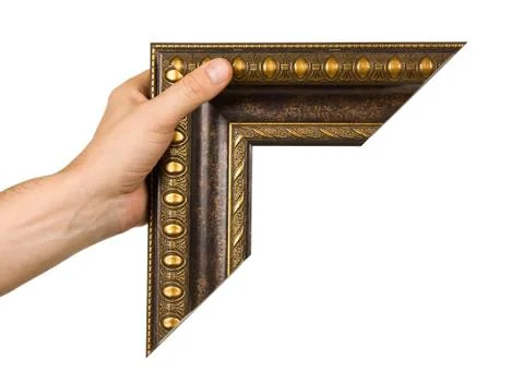 Element of the frame  in hand Stock Photos