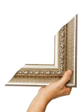 Element of the frame  in hand Stock Photos