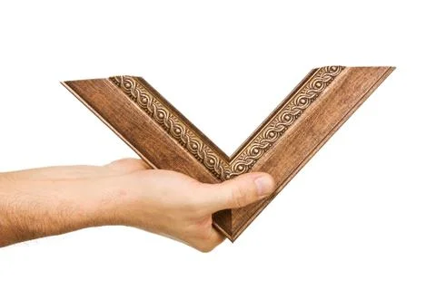 Element of the frame  in hand Stock Photos