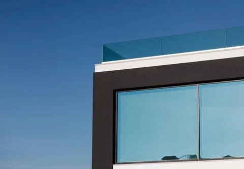 Element in front of a modern house Stock Photos
