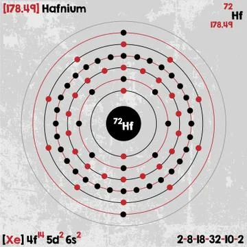 Element of Hafnium Stock Illustration